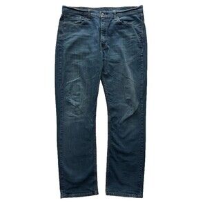 Levi's 514 Straight Fit Jeans Men's 38x32 Blue Denim Medium Wash Casual 5-Pocket